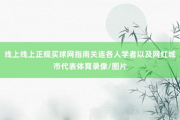 线上线上正规买球网指南关连各人学者以及网红城市代表体育录像/图片