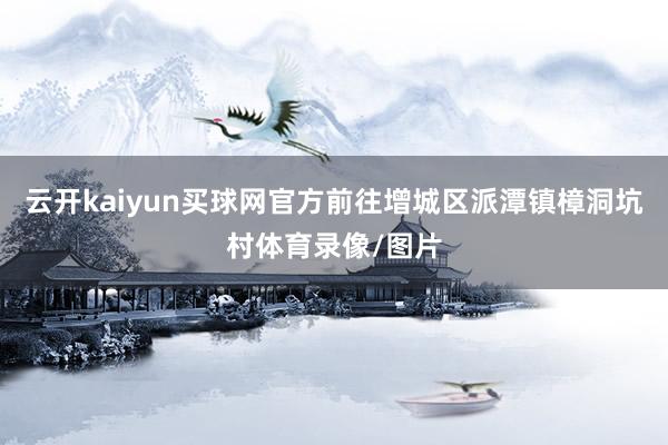 云开kaiyun买球网官方前往增城区派潭镇樟洞坑村体育录像/图片