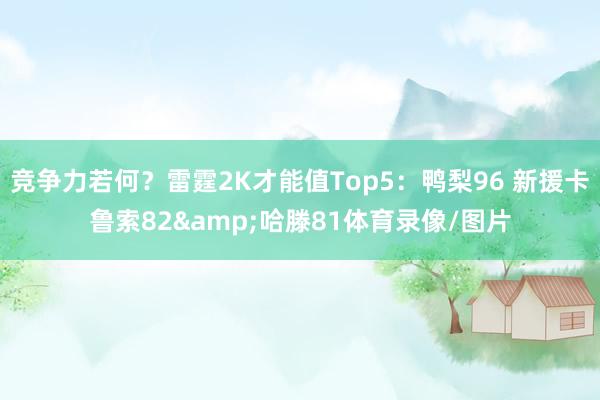 竞争力若何？雷霆2K才能值Top5：鸭梨96 新援卡鲁索82&哈滕81体育录像/图片