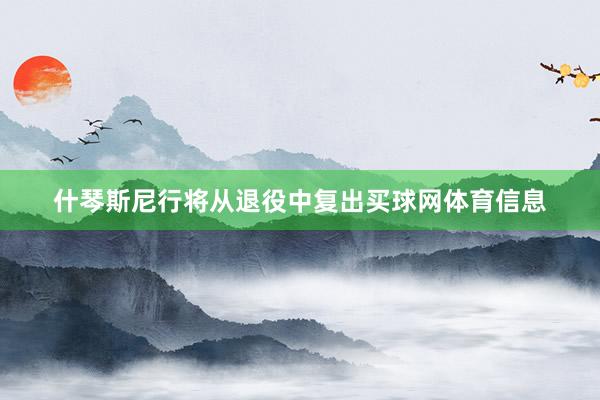 什琴斯尼行将从退役中复出买球网体育信息